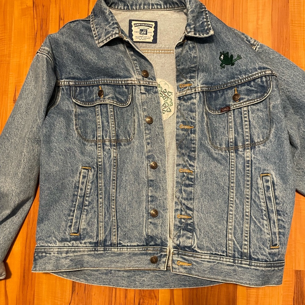 Vintage Lee Denim Jacket with Embroidery